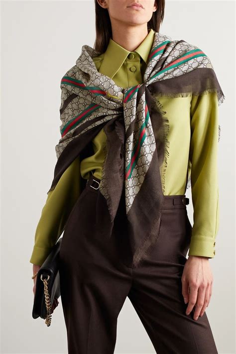 escarpin gucci|gucci frayed scarf.